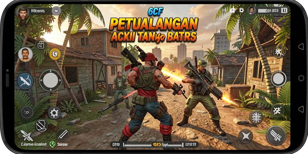 Screenshot gameplay 6CF menampilkan aksi pertarungan yang mendebarkan.
