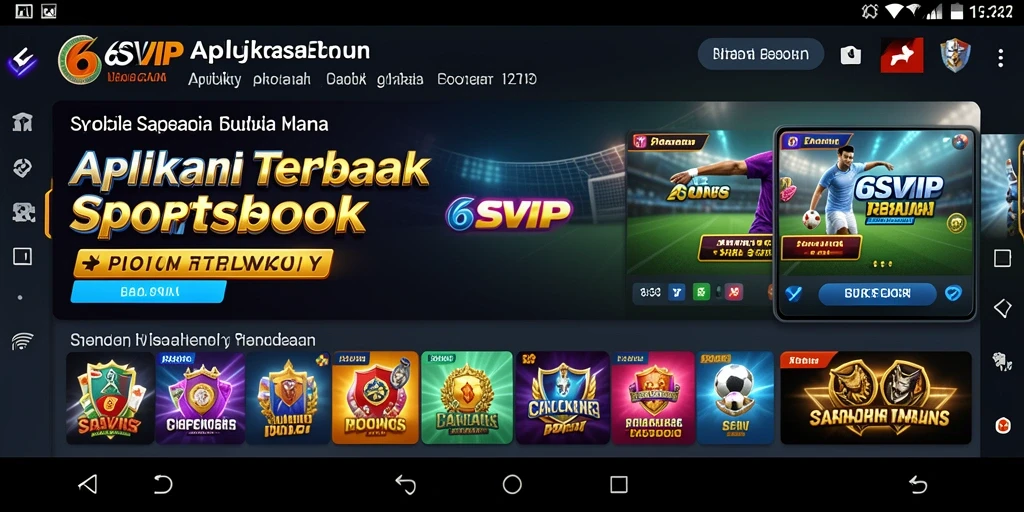 Tampilan gameplay menarik dari aplikasi Sportsbook 6SVIP.