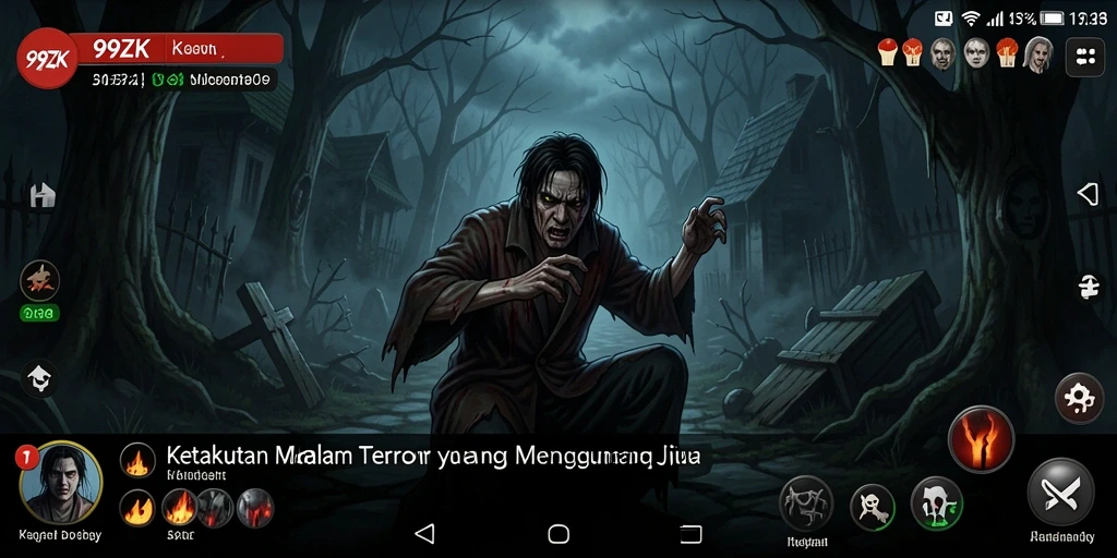 Tangkapan layar menegangkan dari gameplay 99ZK.