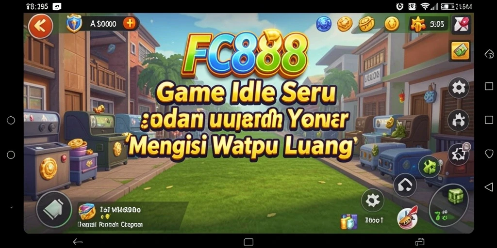 Tampilan gameplay utama FC888 menampilkan manajemen sumber daya yang menarik.