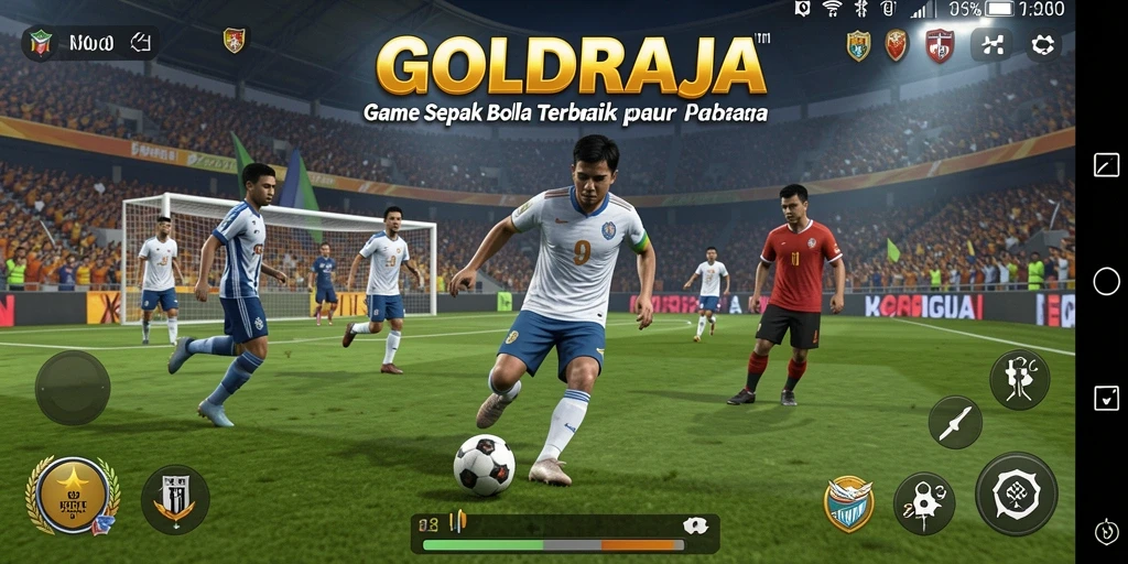 Tampilan gameplay <strong>GOLDRAJA</strong> yang dinamis dan menarik.