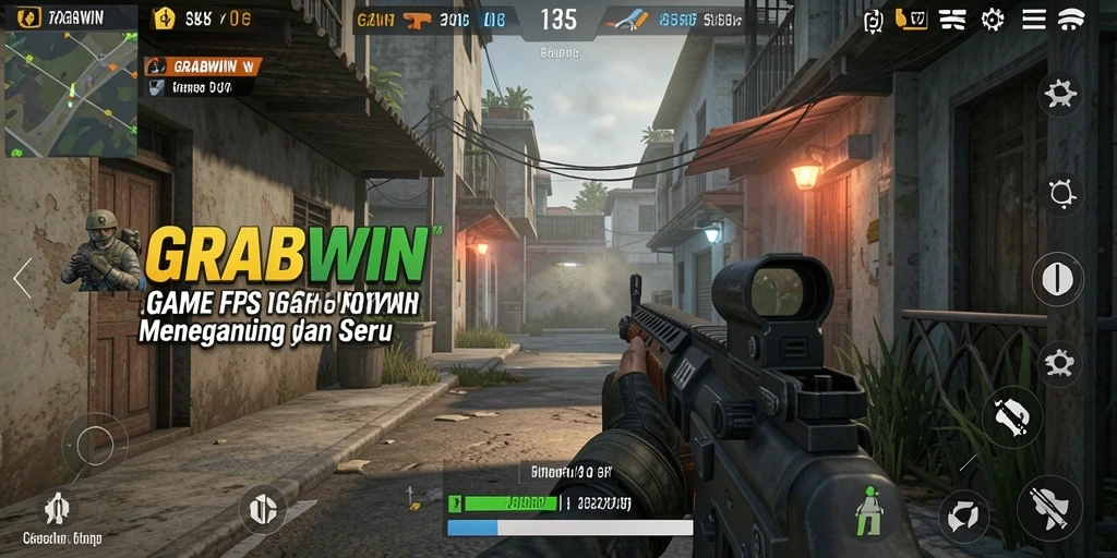 Screenshot menunjukkan aksi mendebarkan dari gameplay FPS.