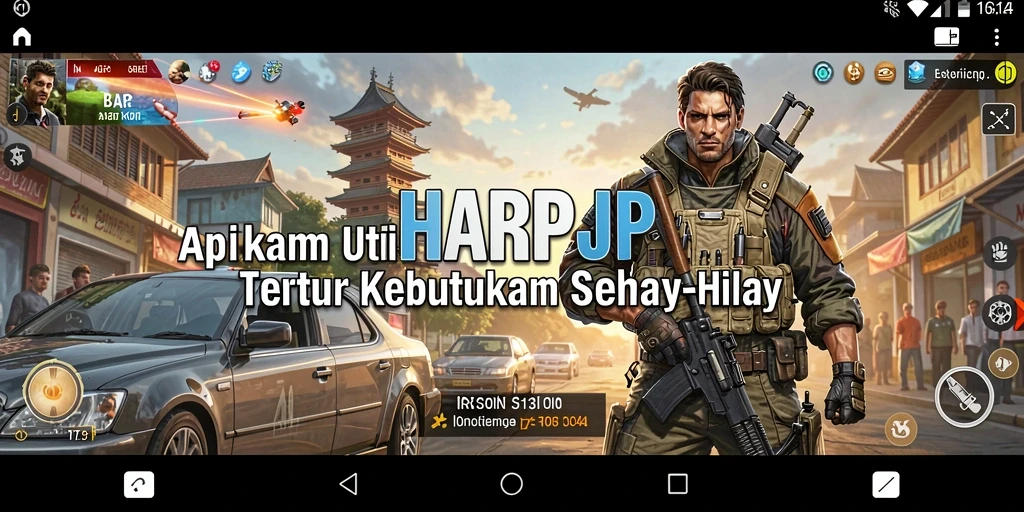 Screenshot utama HARAPJP yang menunjukkan antarmuka aplikasi Utility yang intuitif.