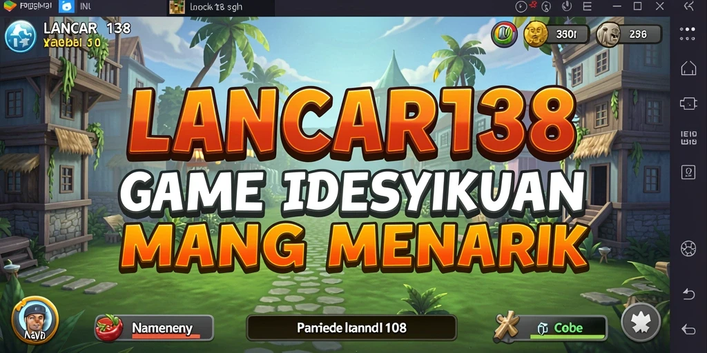 Screenshot gameplay LANCAR138 menampilkan karakter yang beraksi dalam dunia game Idle.