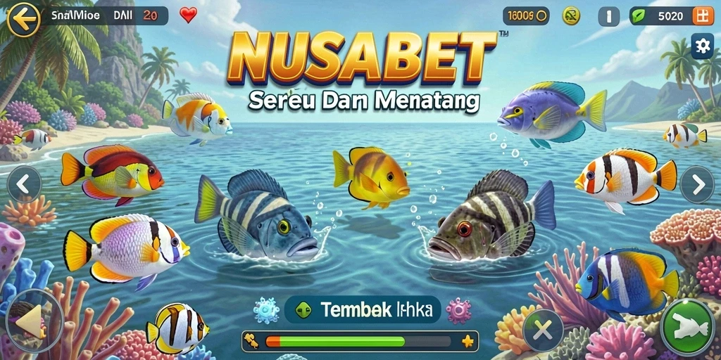 Tangkapan layar gameplay NUSABET yang menggembirakan.