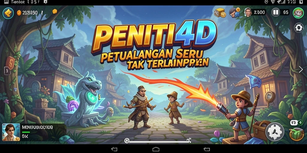 Tampilan gameplay seru dari PENITI4D yang penuh petualangan.