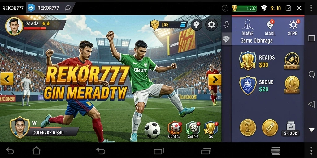 Tampilan gameplay seru dan interaktif dalam REKOR777.