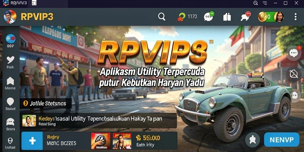 Tangkapan layar RPVIP3 menunjukkan antarmuka pengguna yang intuitif dan fitur pengingat.