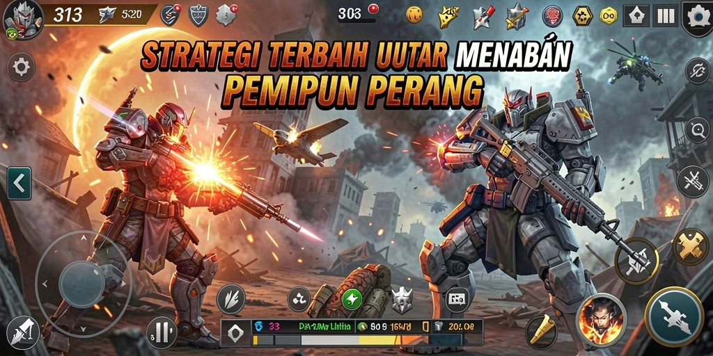 Tangkapan layar menampilkan pertempuran strategis yang seru di S13.