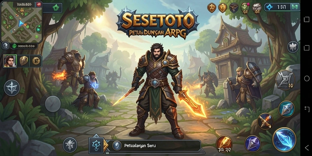 Screenshot SESETOTO menunjukkan aksi seru dalam petualangan ARPG.